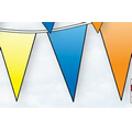 105' Deluxe 6 Mil V-Shaped Poly Pennant String (6"x18"-80 Pennants )